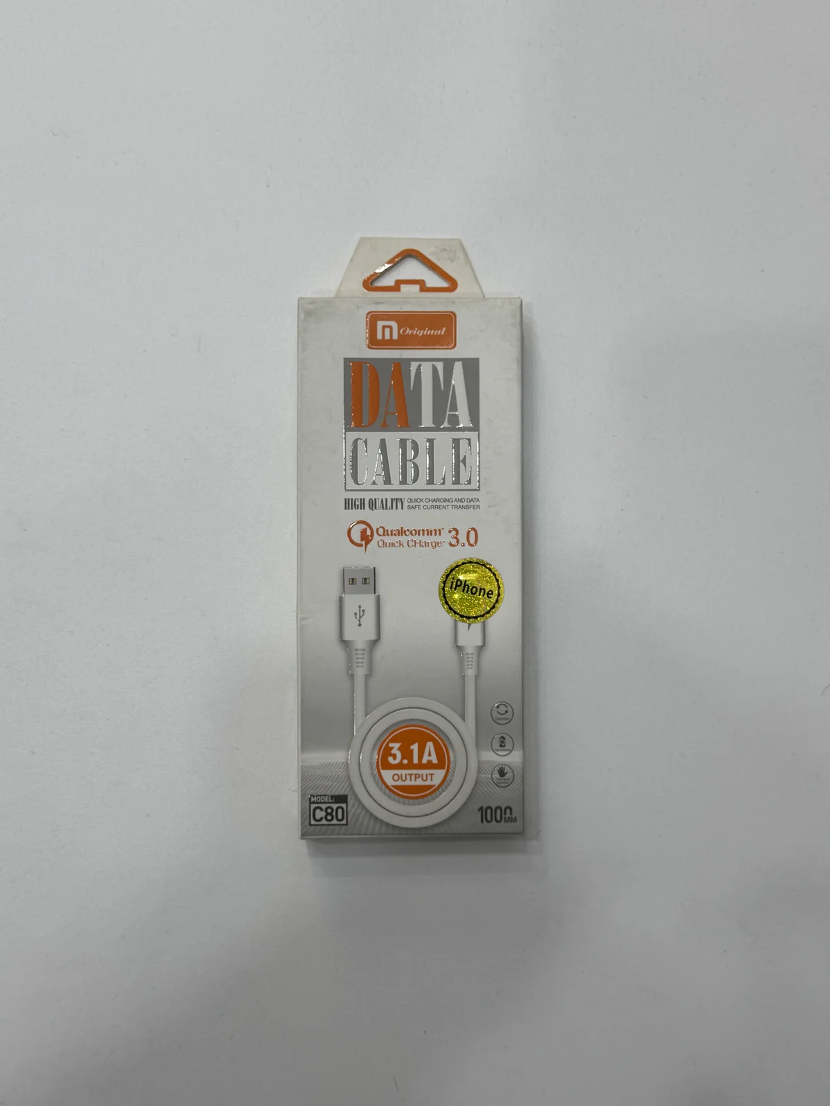 Кабель  С80 USB - IOS, Micro, Type C  1m  3.1A
