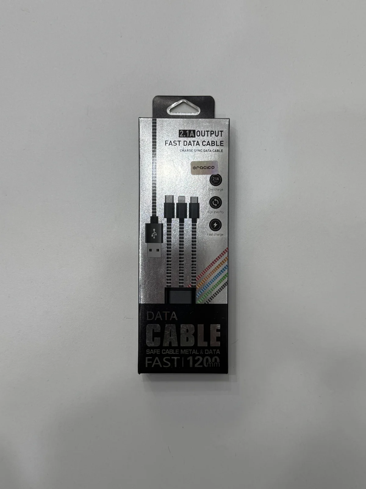 Кабель  USB - 3в1  1.2m 